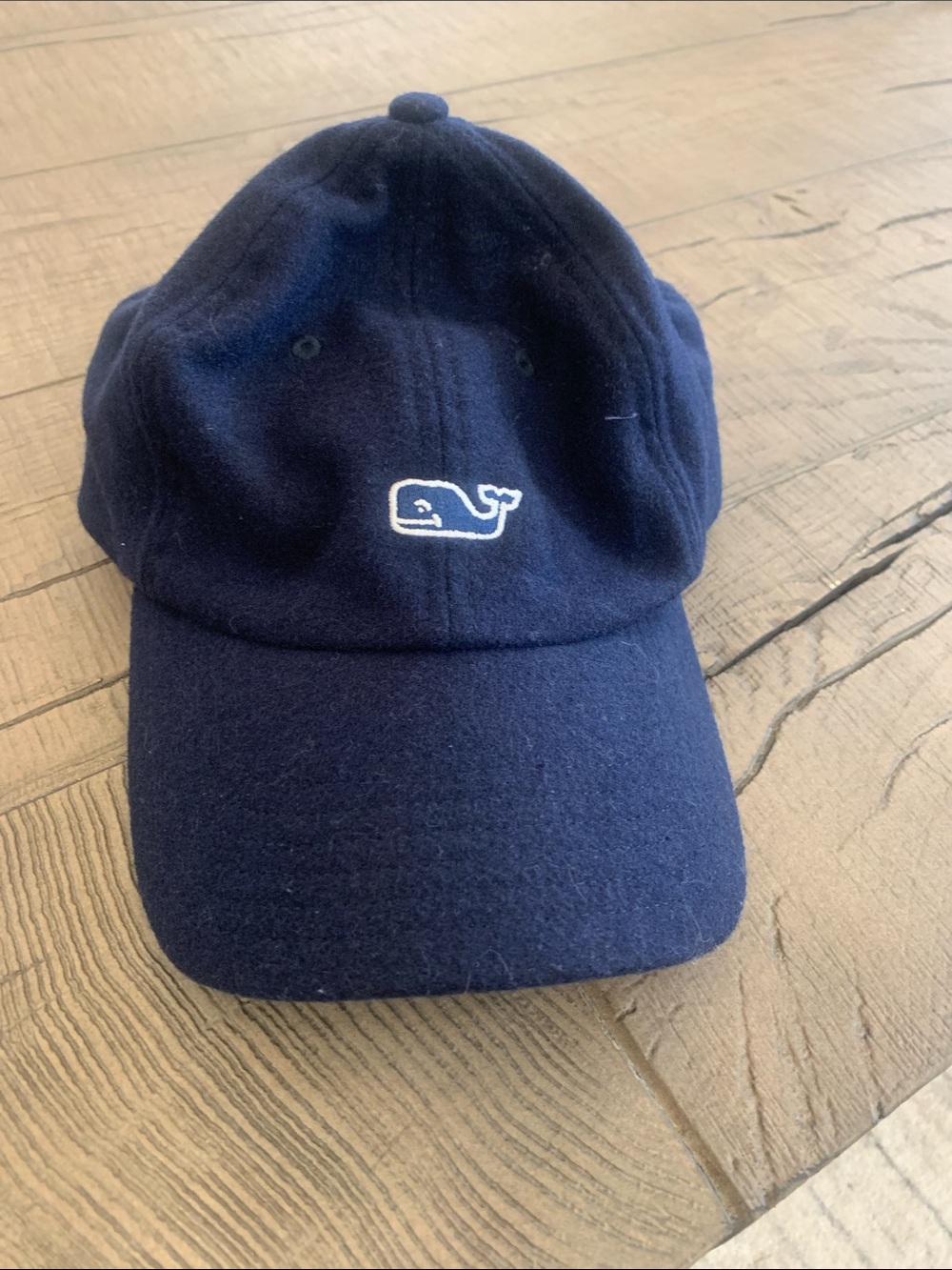 Vineyard Vines Navy Cap with White Whale Logo